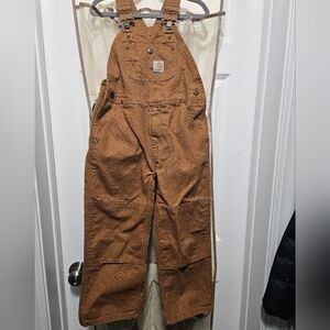 Boys Carhartt Rugged Tan Overalls